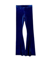Velvet Smooth Patte d'Éléphant Navy