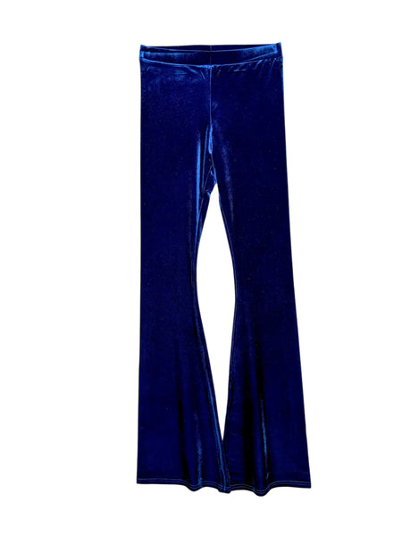 Velvet Smooth Patte d'Éléphant Navy