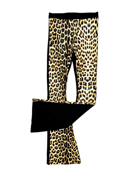 Bi-Matière Patte d'Éléphant Leopard Black