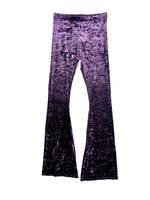 Velvet Crushed Patte d'Eléphant Plum