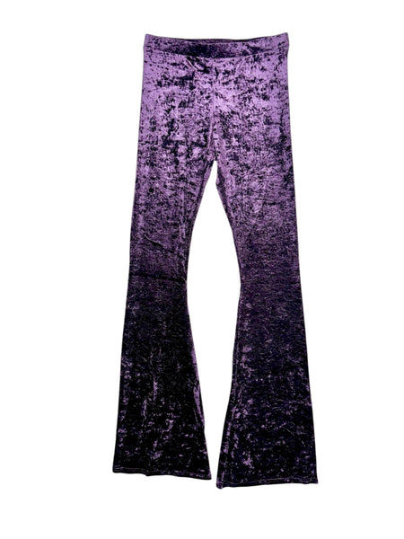 Velvet Crushed Patte d'Eléphant Plum