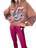 Lycra Legging Wine Stars