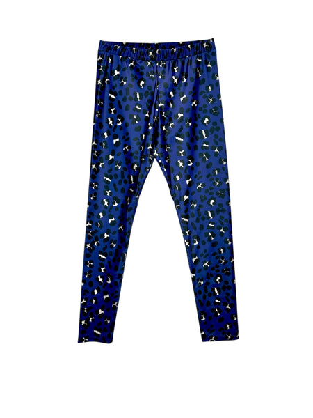 Lycra Prints Legging Leo Navy