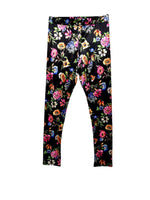 Velvet Prints Legging Flowers