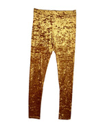 Velvet Crushed Legging Mustard