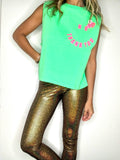 Disco Legging Gold